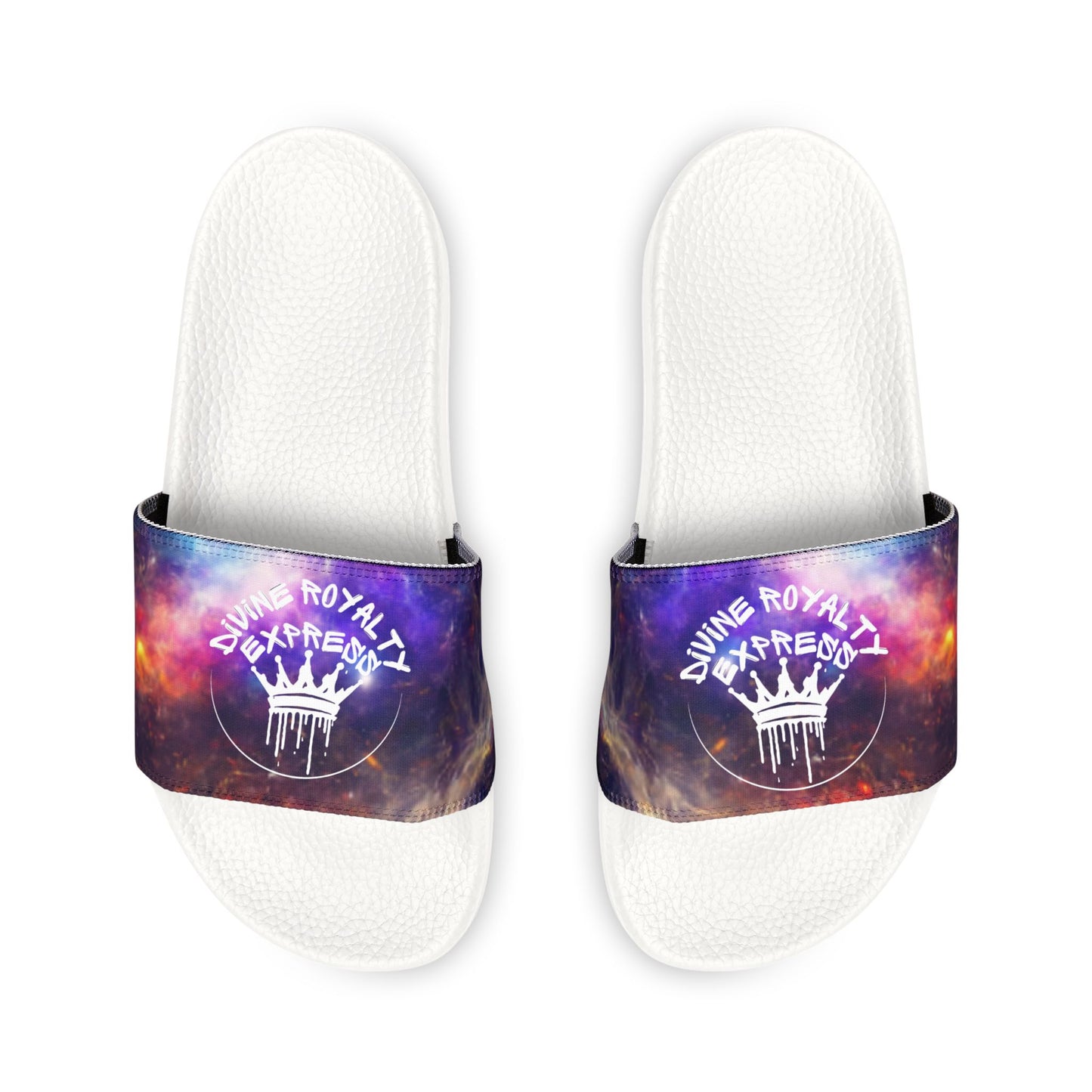 Divine Royalty White Men's Removable-Strap Sandals