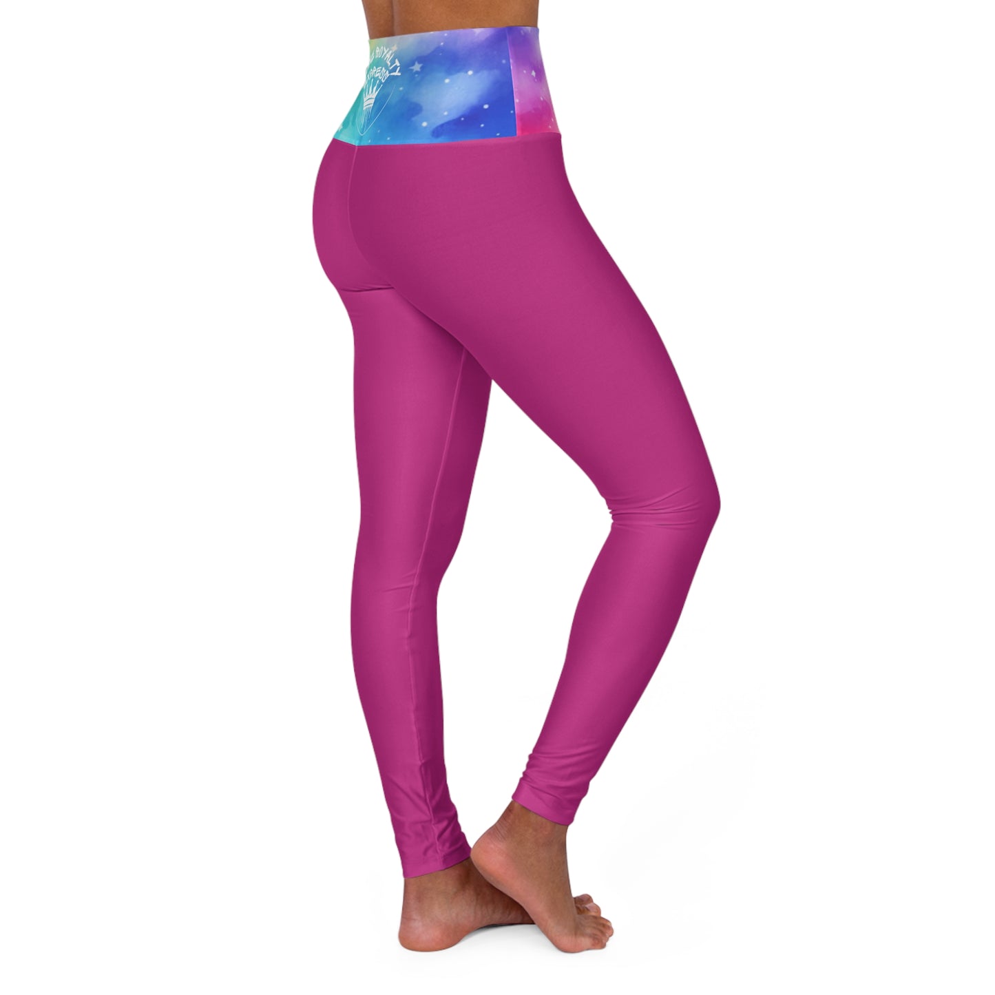 Pink Divine Royalty High Waisted Yoga Leggings