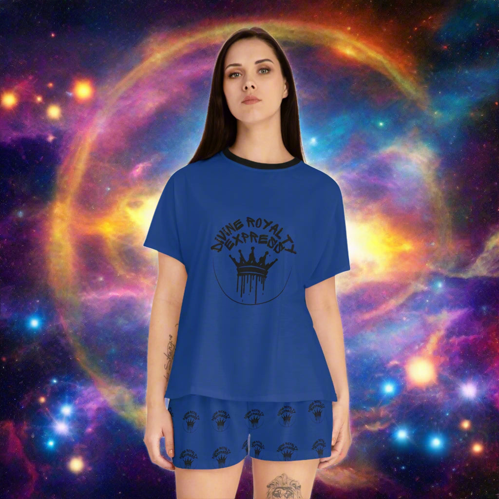 Divine Royalty Blue Pajama Set