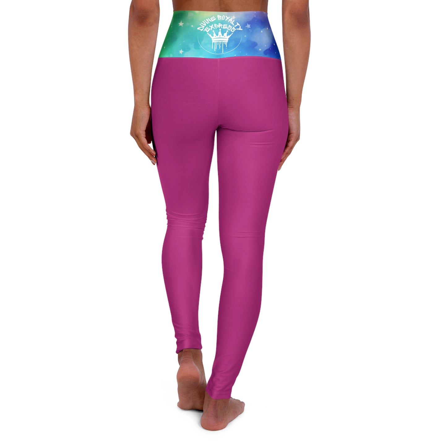 Pink Divine Royalty High Waisted Yoga Leggings