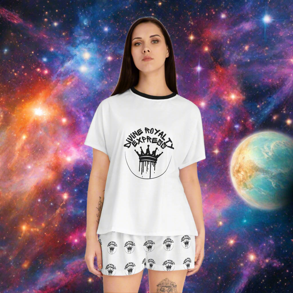 Divine Royalty White Pajama Set