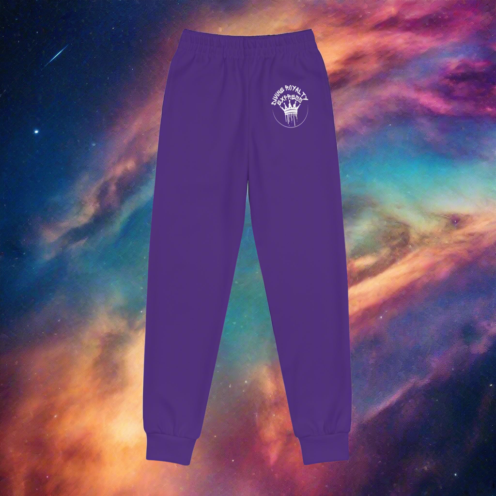 Purple Youth Joggers