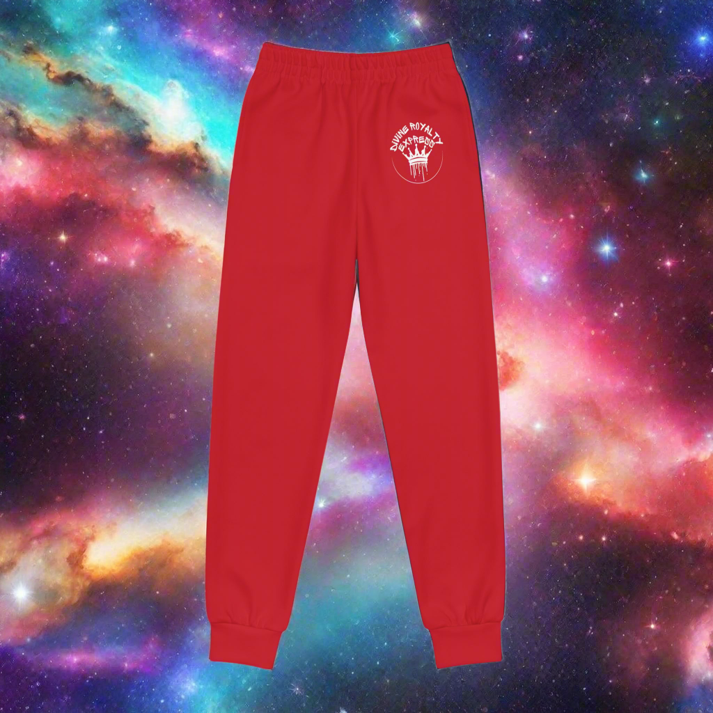 Red Divine Royalty Youth Joggers