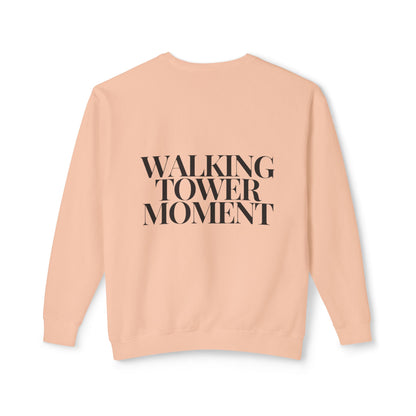 Walking Tower Moment Women's Lightweight Crewneck Sweatshirt