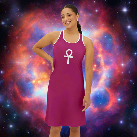 Pink Ankh Women's Racerback Dress
