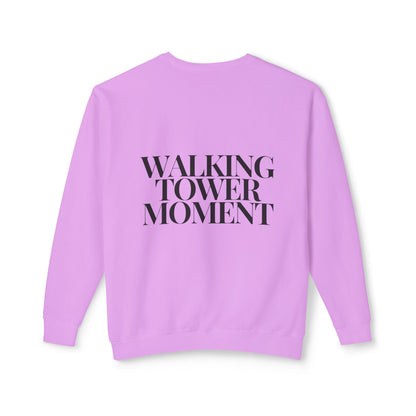 Walking Tower Moment Women's Lightweight Crewneck Sweatshirt