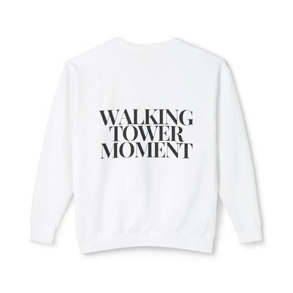 Walking Tower Moment Women's Lightweight Crewneck Sweatshirt