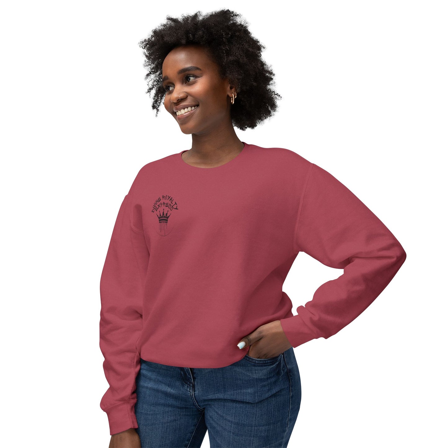 Walking Tower Moment Women's Lightweight Crewneck Sweatshirt