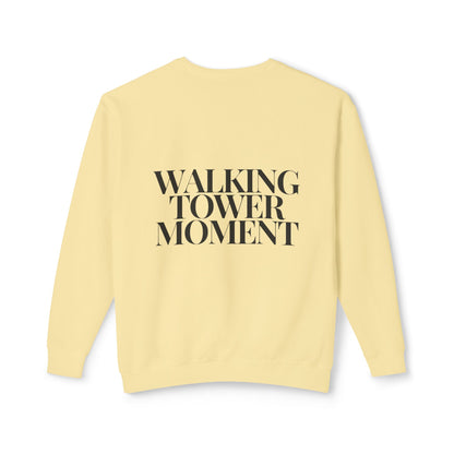 Walking Tower Moment Women's Lightweight Crewneck Sweatshirt