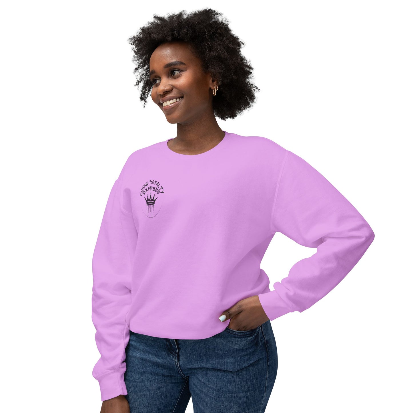 Walking Tower Moment Women's Lightweight Crewneck Sweatshirt