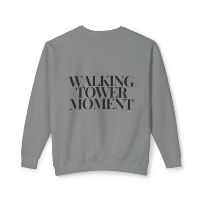 Walking Tower Moment Women's Lightweight Crewneck Sweatshirt