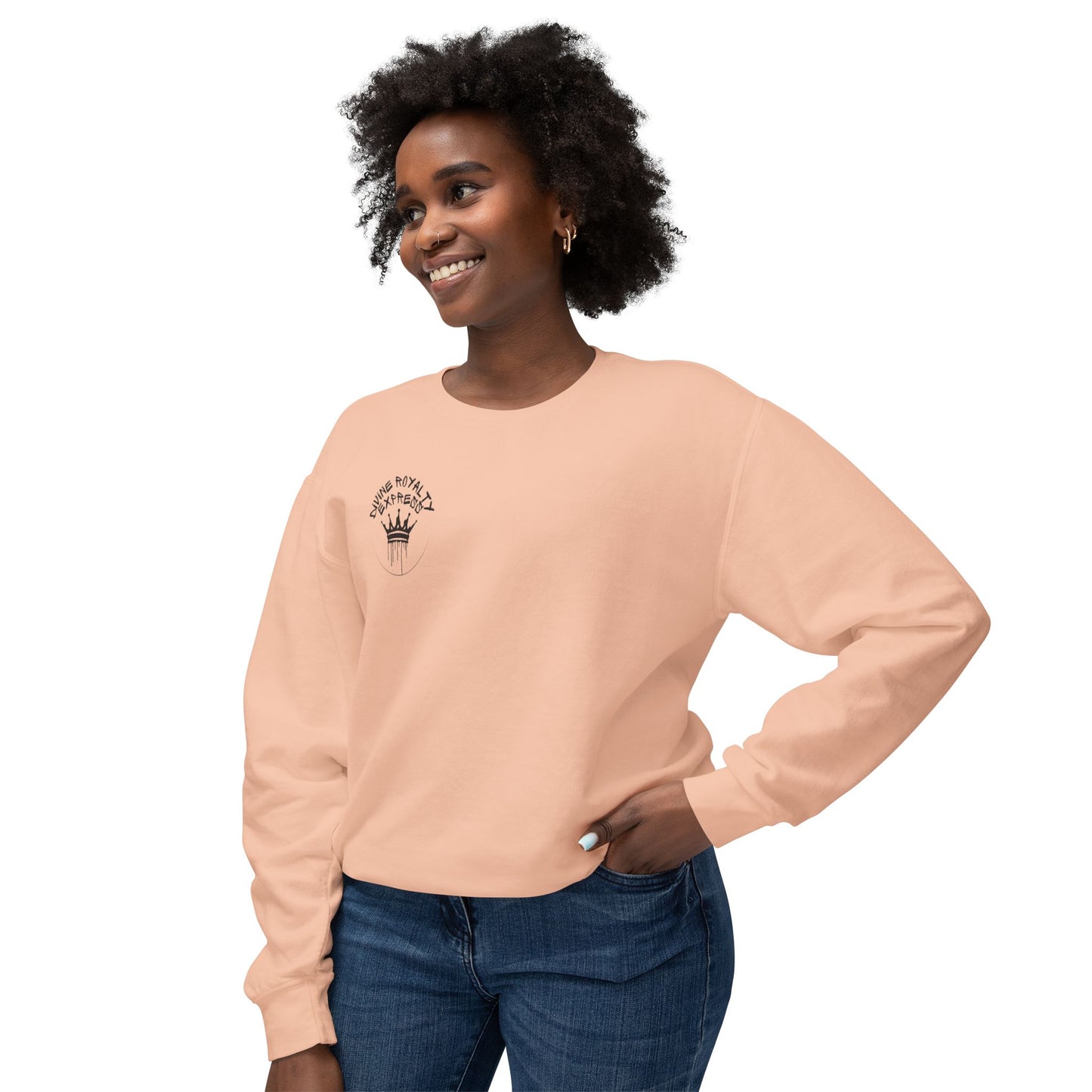 Walking Tower Moment Women's Lightweight Crewneck Sweatshirt