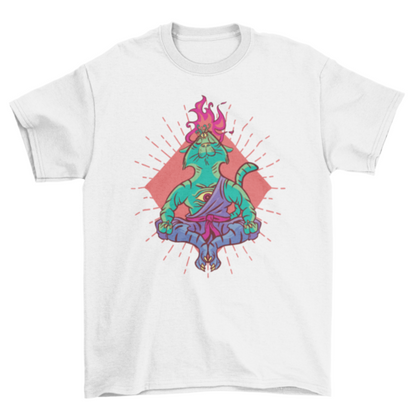 Spiritual cat character t-shirt