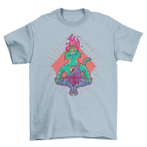 Spiritual cat character t-shirt