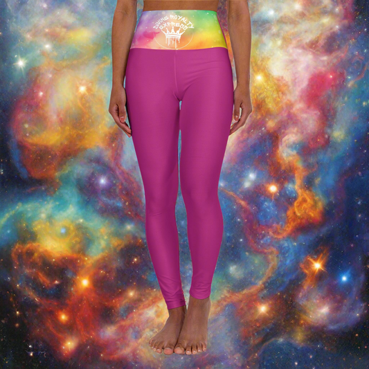 Pink Divine Royalty High Waisted Yoga Leggings